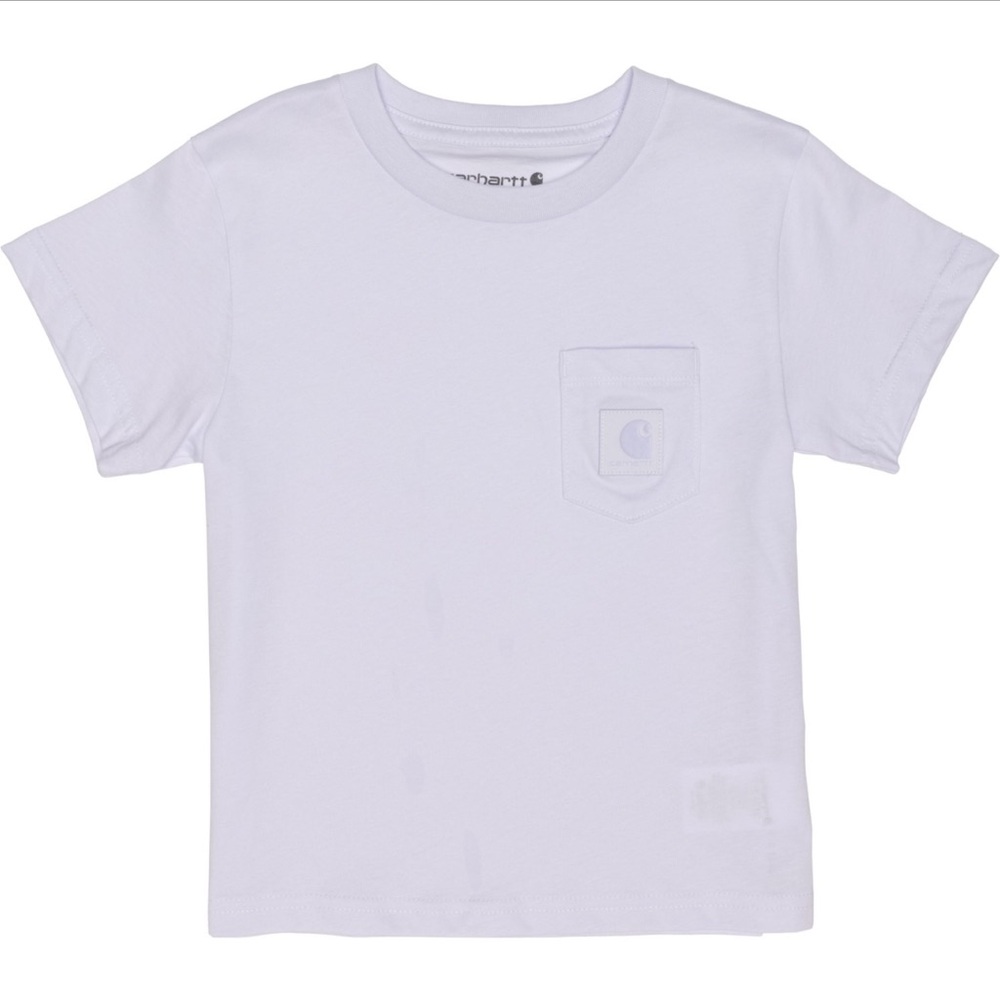Carhartt Kids Classic Pocket Tee in Pastel Purple 6